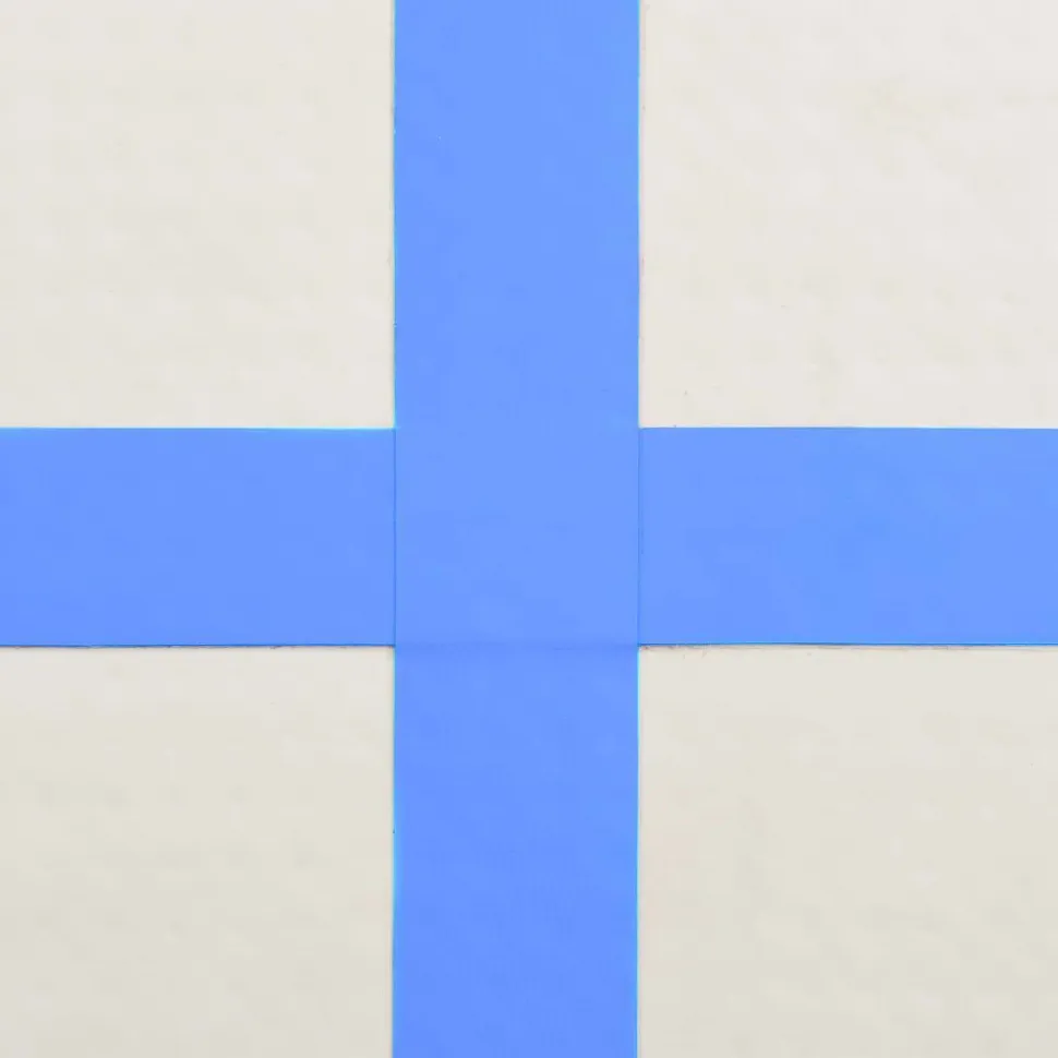 Täytettävä voimistelumatto pumpulla 600x100x20cm PVC sininen
