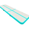 Täytettävä voimistelumatto pumpulla 600x100x20 cm PVC vihreä