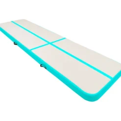 Täytettävä voimistelumatto pumpulla 700x100x20 cm PVC vihreä