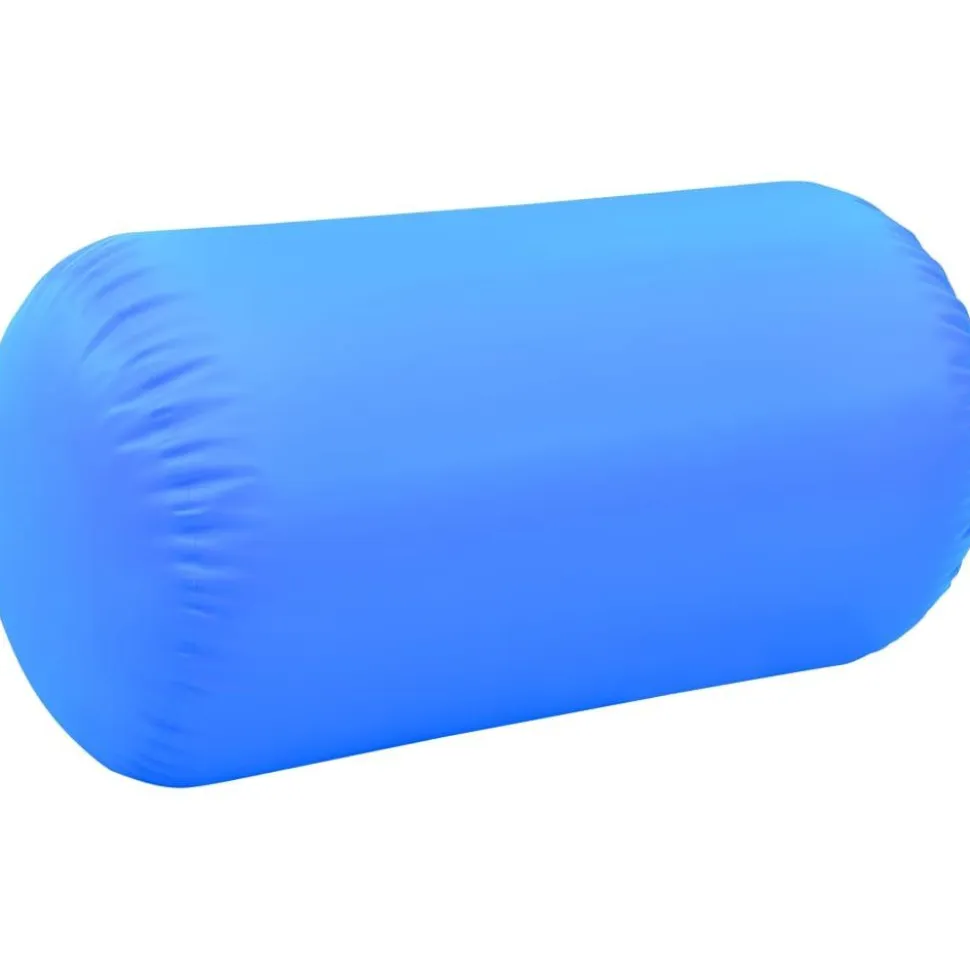 Täytettävä voimistelurulla pumpulla 120x90 cm PVC sininen