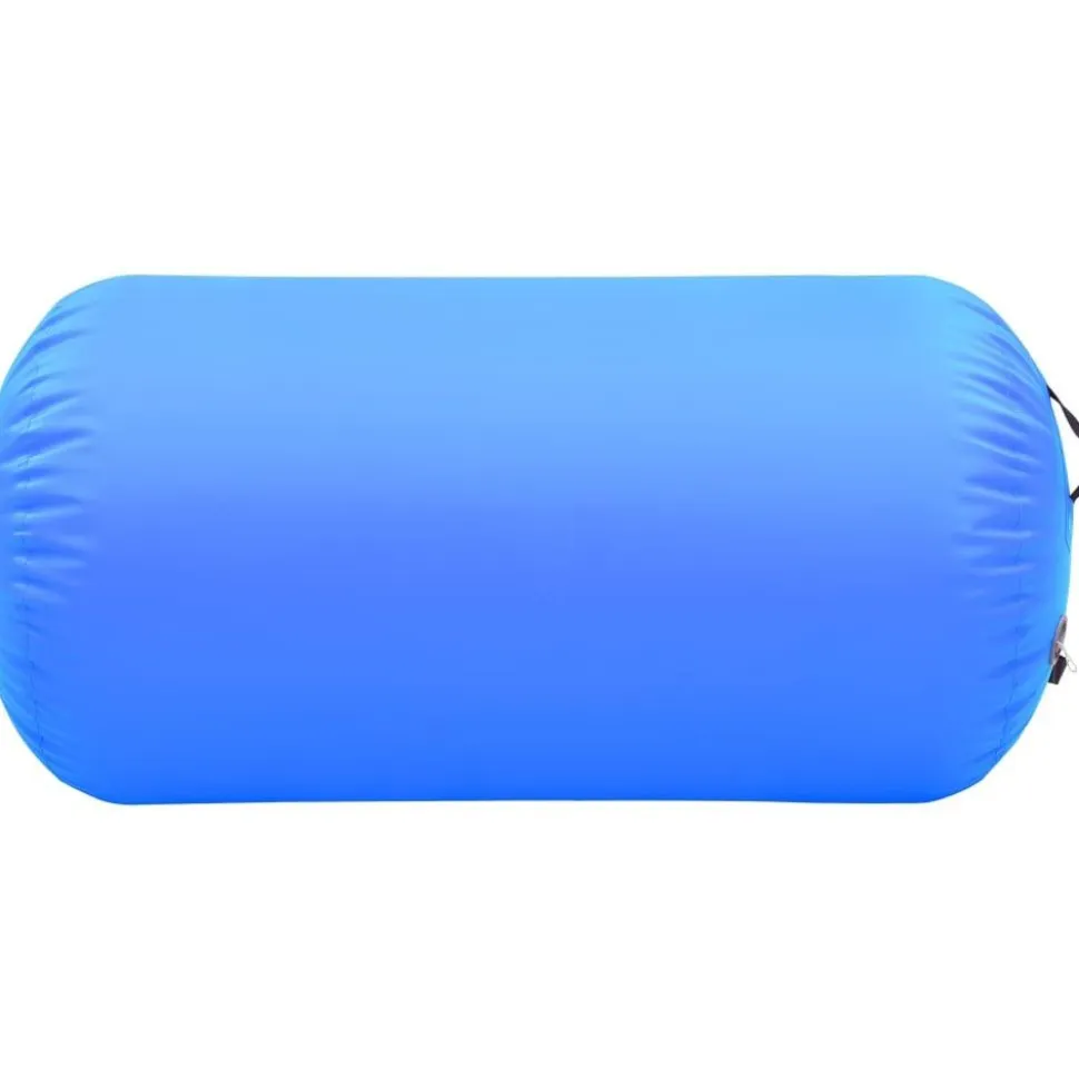 Täytettävä voimistelurulla pumpulla 120x90 cm PVC sininen