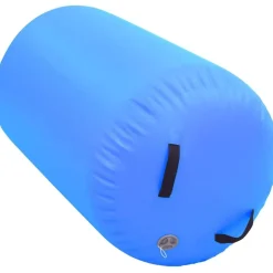 Täytettävä voimistelurulla pumpulla 100x60 cm PVC sininen