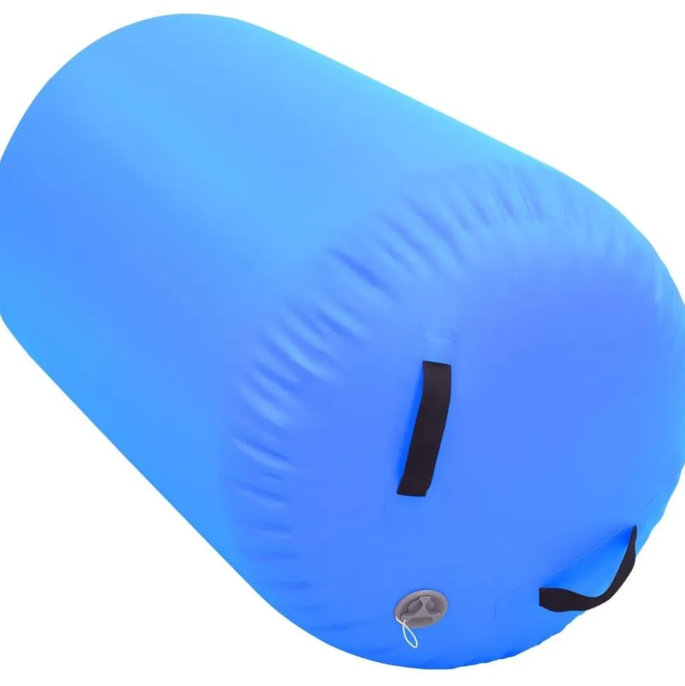 Täytettävä voimistelurulla pumpulla 100x60 cm PVC sininen