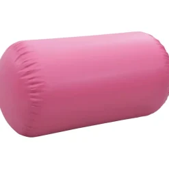 Täytettävä voimistelurulla pumpulla 120x75 cm PVC pinkki