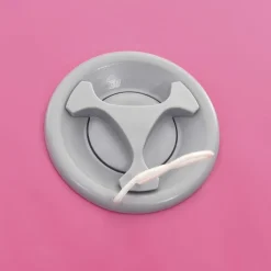 Täytettävä voimistelurulla pumpulla 120x75 cm PVC pinkki