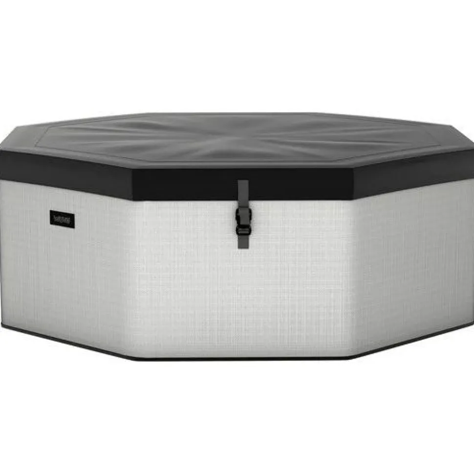 Ulkoporeallas Wave Spa Como, 6 hlöä, 90 suutinta, WiFi, kahdeksankulmainen, koottava, harmaa