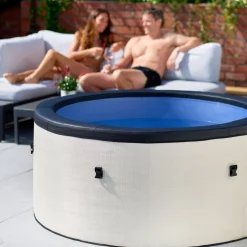 Ulkoporeallas Wave Spa Tahoe, 4 hlöä, 70 suutinta, WiFi, pyöreä, koottava, harmaa