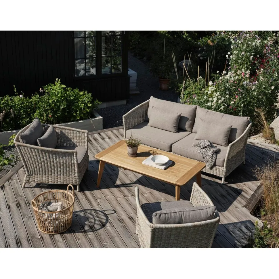 Ulkosohva Brafab Aster, 3-istuttava, beige