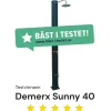 Ulkosuihku Demerx Sunny 40, aurinkolämmitteinen, musta