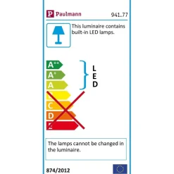 Ulkovalaisin Paulmann Plug & Shine Ø200mm valkoinen