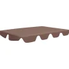 Vaihtokatos puutarhakeinuun ruskea 192x147 cm 270 g/m²