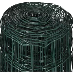 Verkkoaita teräs silmäkoko 76x63mm 25x1.0m vihreä
