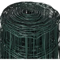 Verkkoaita teräs silmäkoko 76x63mm 10x1.0m vihreä