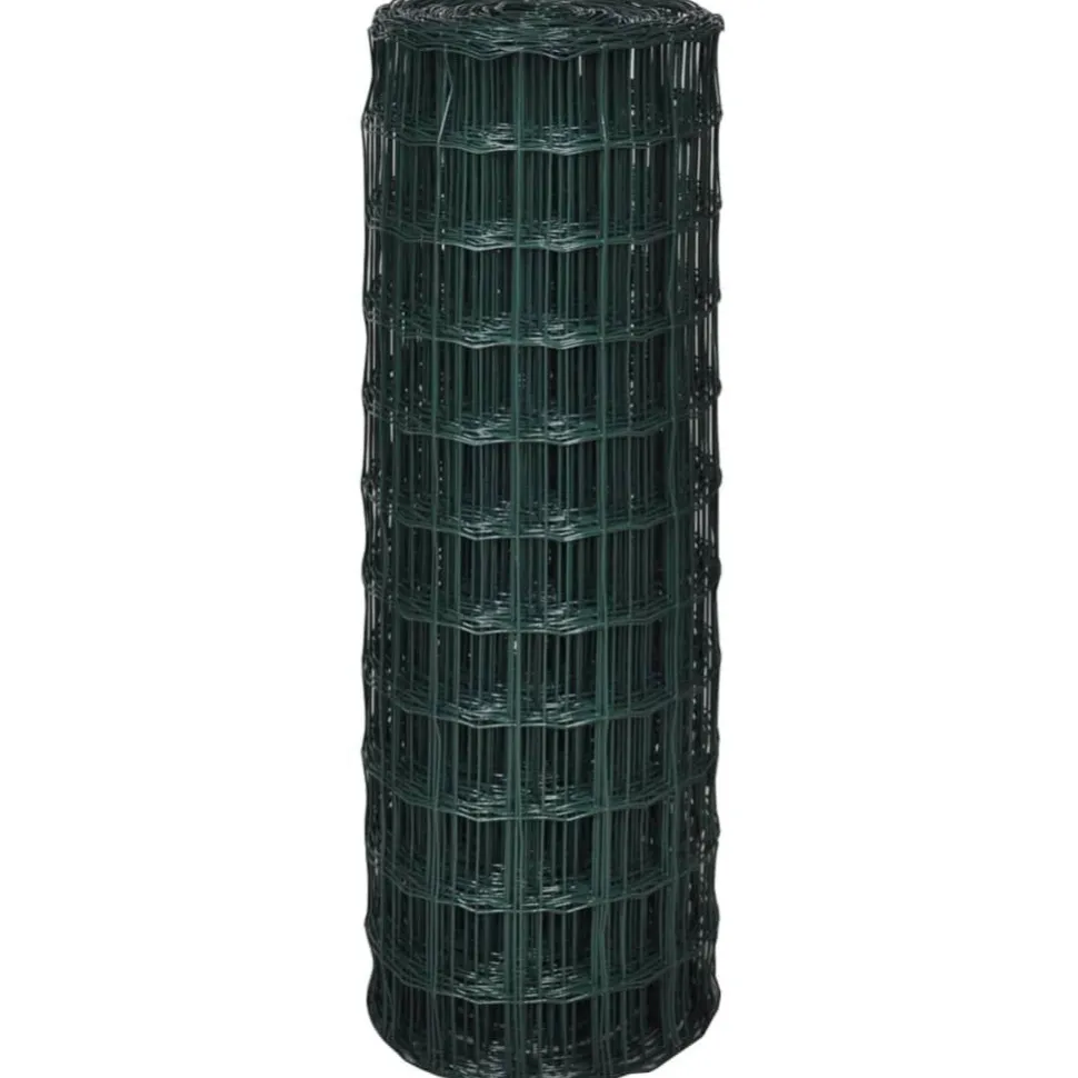 Verkkoaita teräs silmäkoko 76x63mm 10x1.2m vihreä