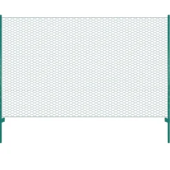 Verkkoaita tolpilla teräs 25x1.5m silmäkoko 25mm vihreä