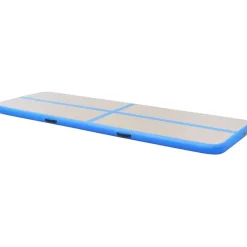 Voimistelumatto, täytettävä, pumpulla, 500x100x10cm, PVC, sininen